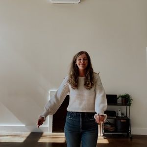 Madewell balloon sleeve sweater